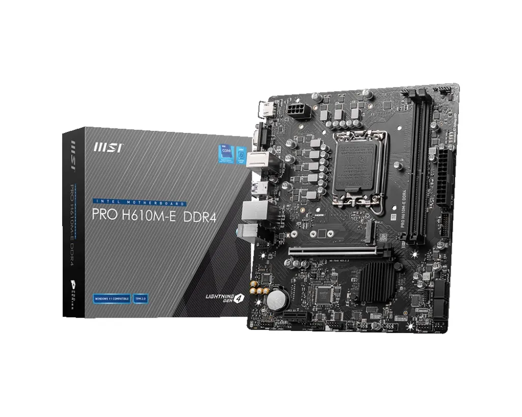 PRO H610M-E 3200mhz(OC) M.2 1700p DDR4 mATX Anakart