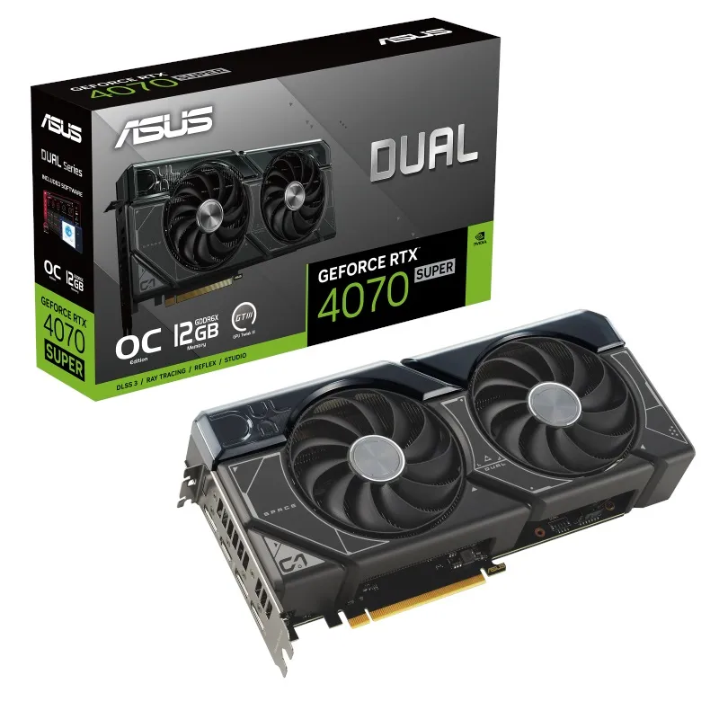 GeForce RTX 4070 Super Dual O12G 12GB GDDR6X 192 Bit DLSS 3 Ekran Kartı