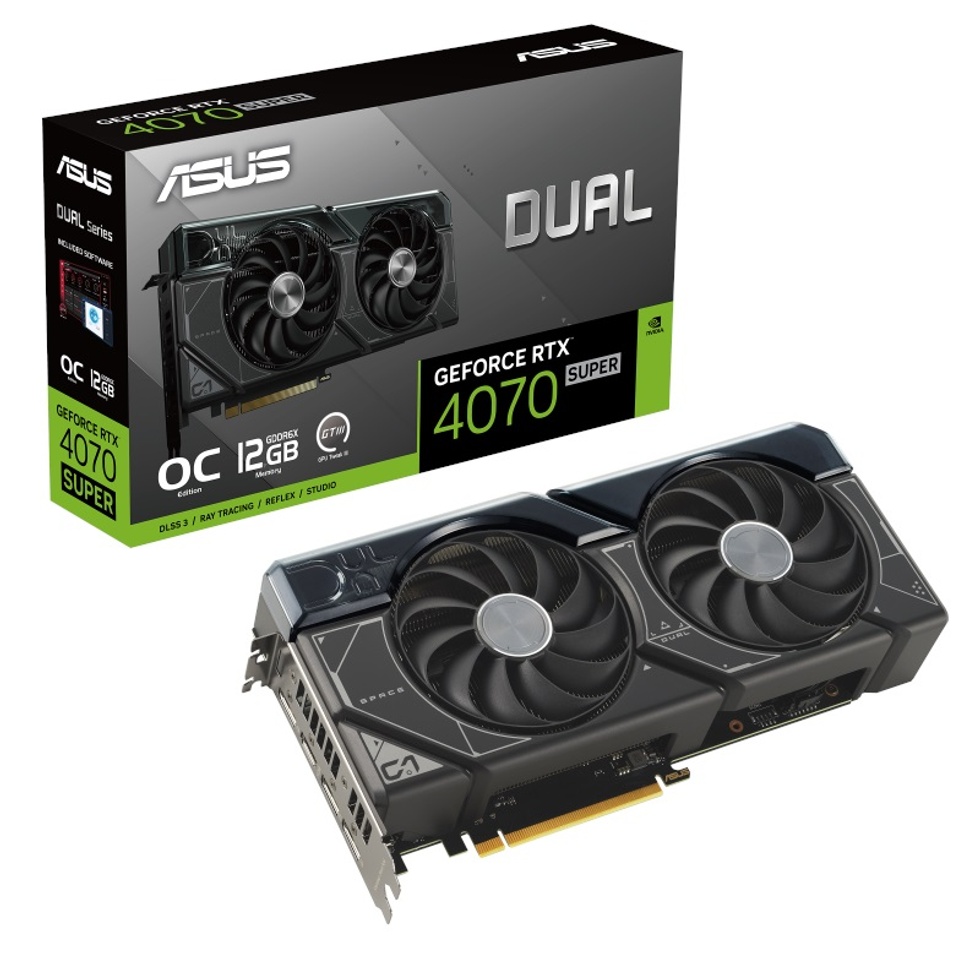 GeForce RTX 4070 Super Dual O12G 12GB GDDR6X 192 Bit DLSS 3 Ekran Kartı