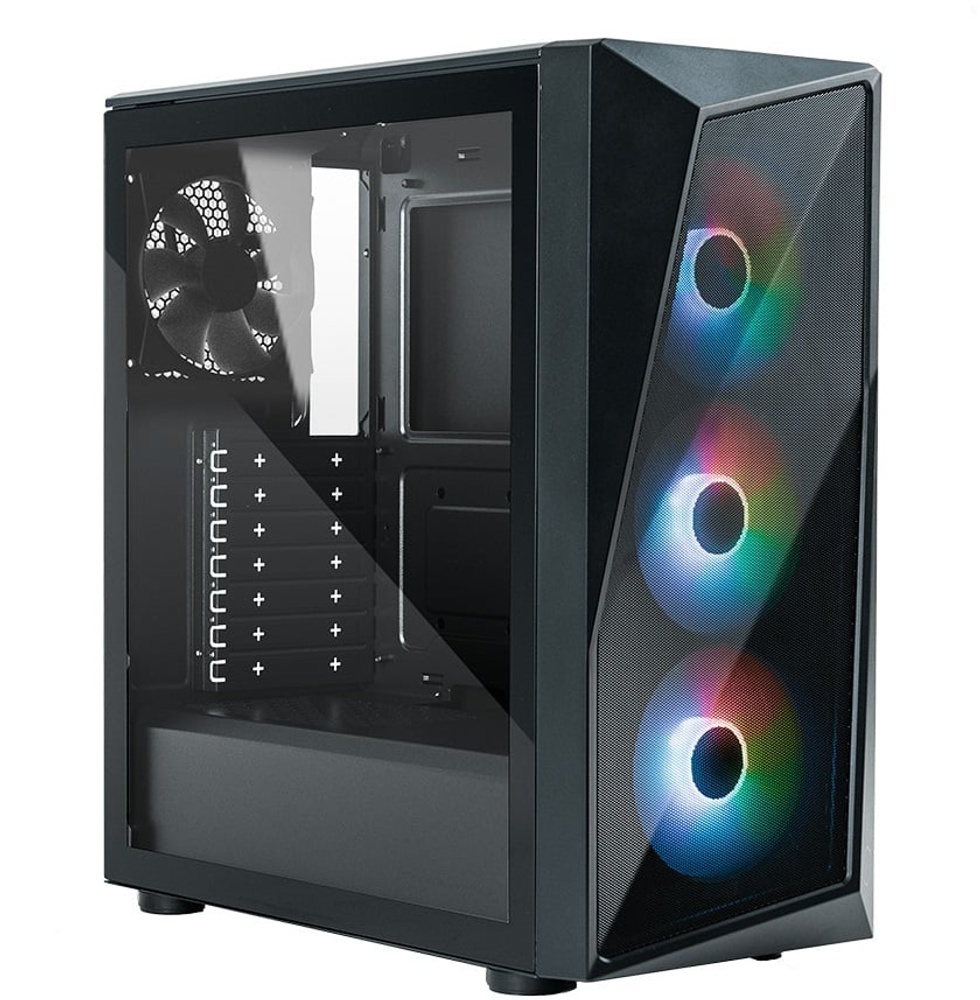 CMP520 700W 80+ Tempered Glass RGB Black USB 3.2 ATX Mid Tower Kasa