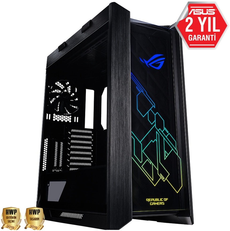 Rog Strix GX601 Helios Tempered Glass RGB Siyah USB 3.0 ATX Mid Tower Kasa