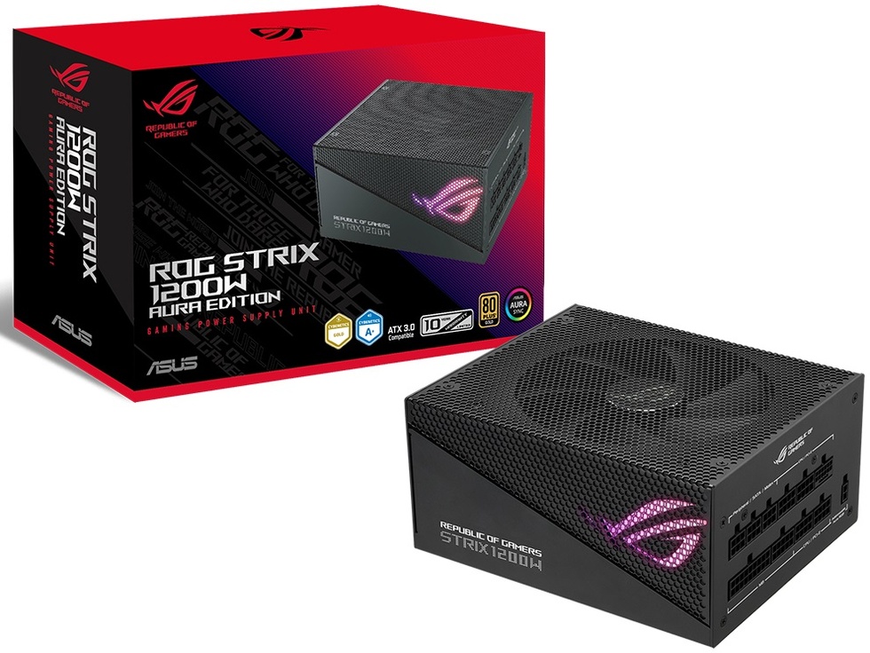 1200W ROG STRIX 1200G AURA Gold Aura Edition 80+ Gold Tam Modüler PCI-E 5.0 Güç Kaynağı