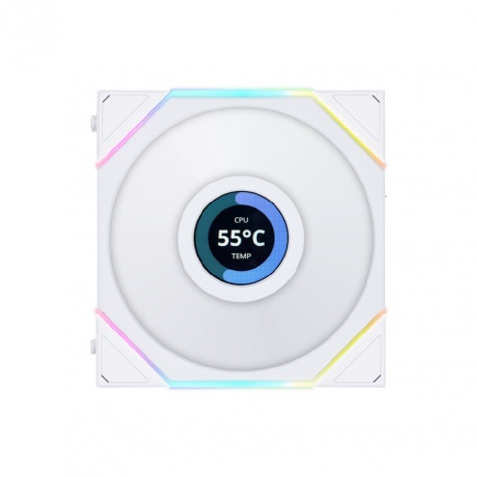 UNI Fan TL-LCD White ARGB 120 mm (3'lü Set,Fan)