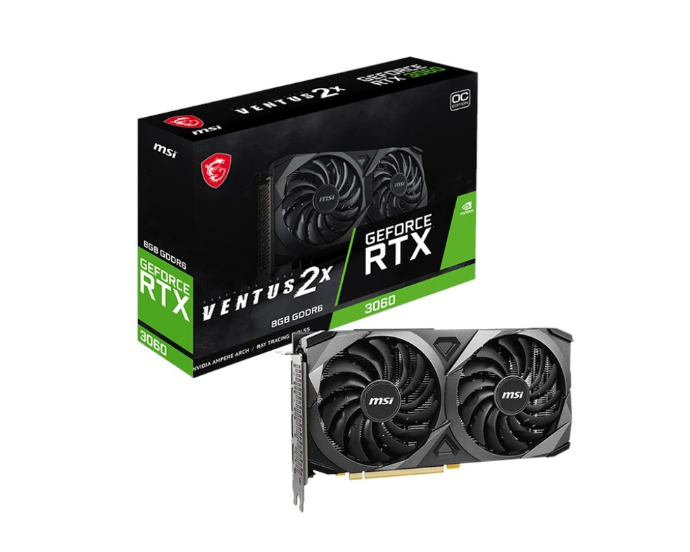 GeForce RTX 3060 Ventus 2X 8G OC 8GB GDDR6 128 Bit Ekran Kartı