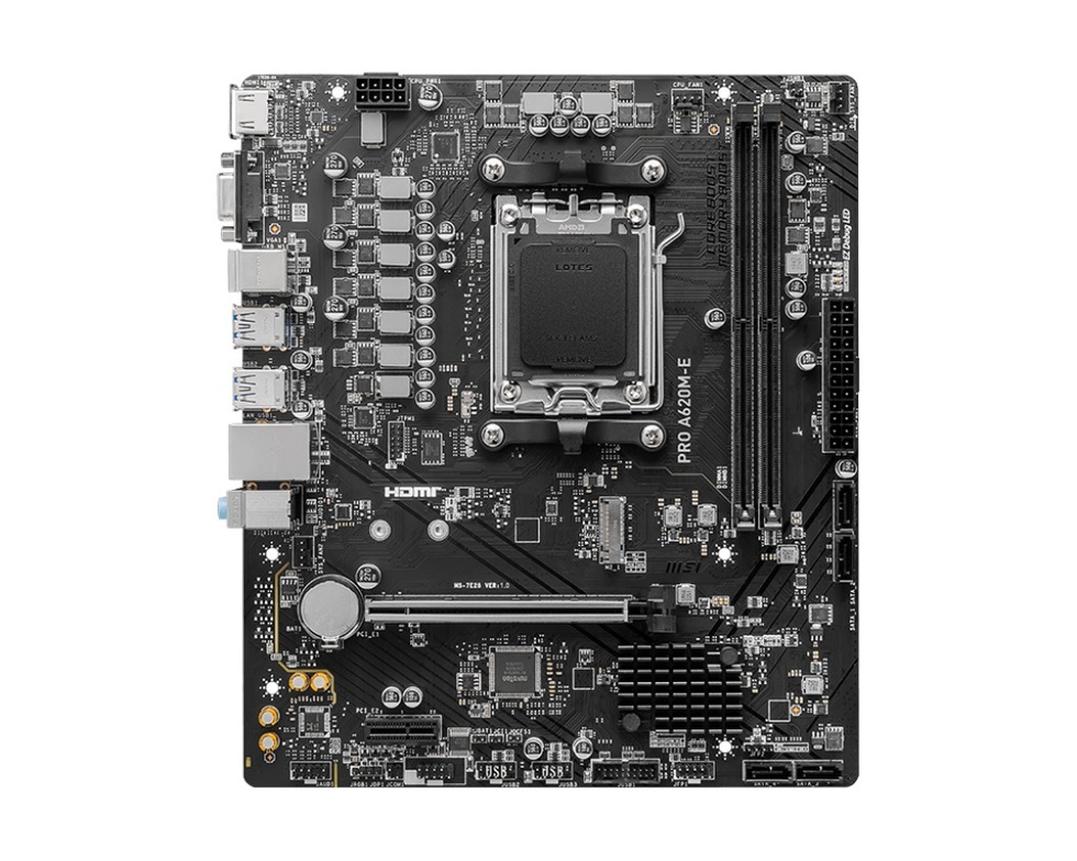 PRO A620M-E 6400mhz(OC) M.2 AM5 mATX DDR5 Anakart