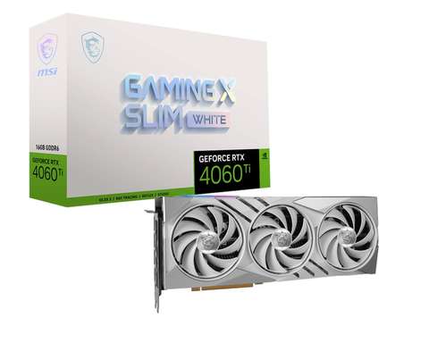 GeForce RTX 4060 Ti Gaming X Slim White 16G 16GB GDDR6 128 Bit Ekran Kartı