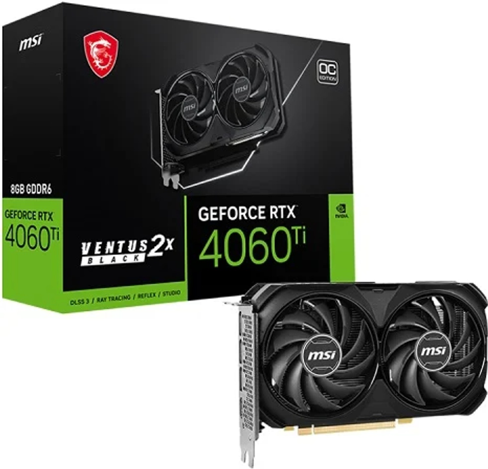 GeForce RTX 4060 Ventus 2X Black 8G OC GDDR6 128 Bit Ekran Kartı