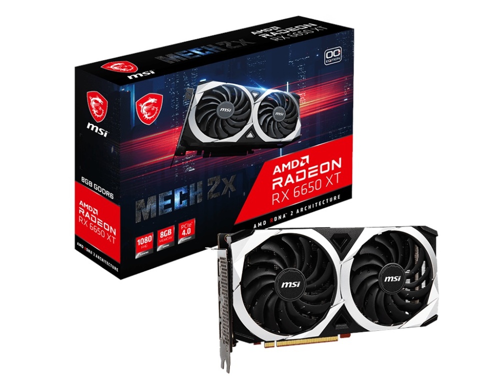 Radeon RX 6650 XT Mech 2X 8G OC 8GB GDDR6 128 Bit Ekran Kartı