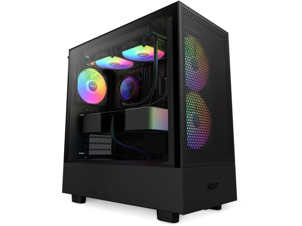 H Series H5 (2023) Flow Edition Black Tempered Glass RGB USB 3.2 ATX Mid Tower Kasa