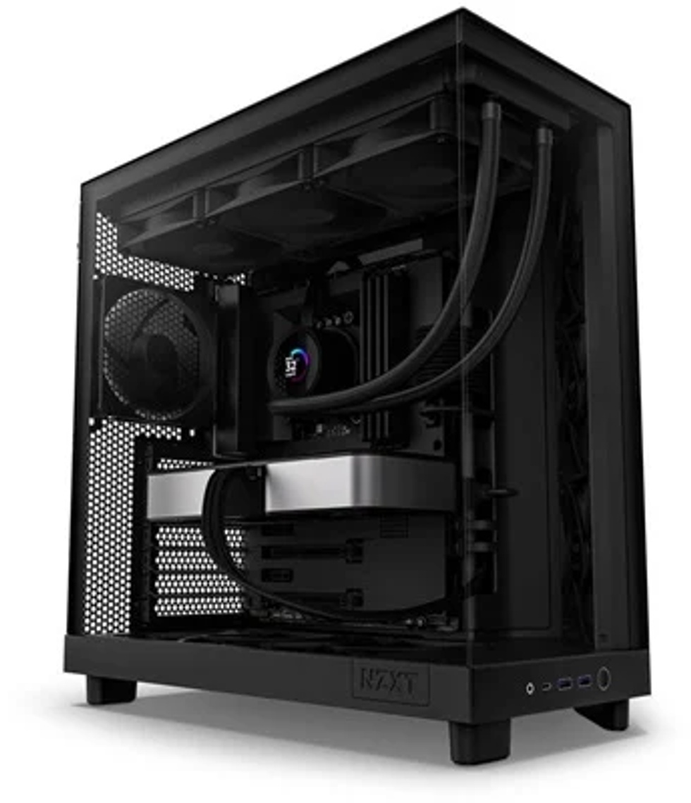 H6 Flow Tempered Glass Black USB 3.2 ATX Mid Tower Kasa