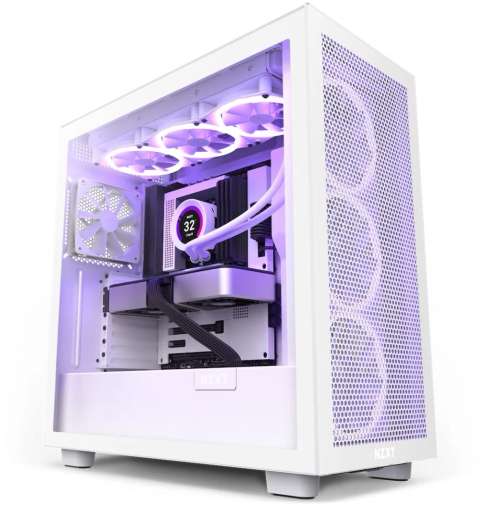 H7 Flow White Tempered Glass RGB USB 3.2 ATX Mid Tower Kasa